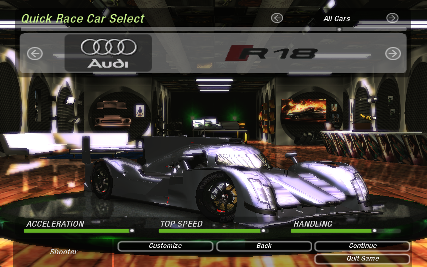 Need For Speed Underground 2 Audi R18 e-tron quattro