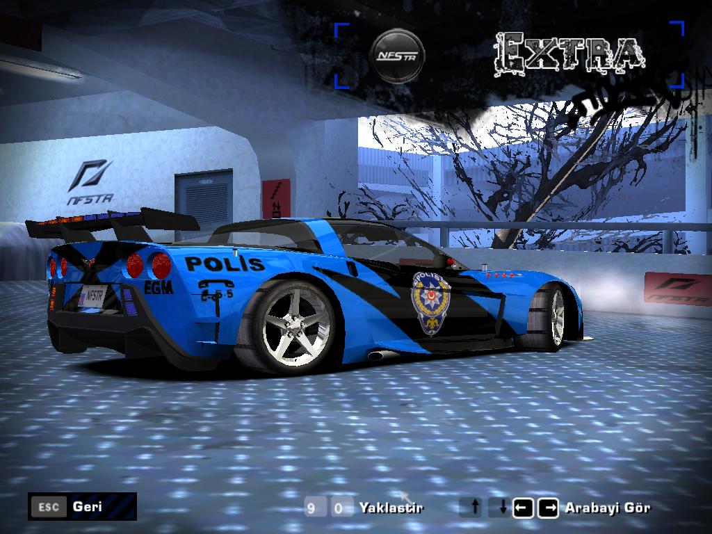 Need For Speed Most Wanted Chevrolet Corvette C6.R New Cross Skin (Turkish Police Logo)