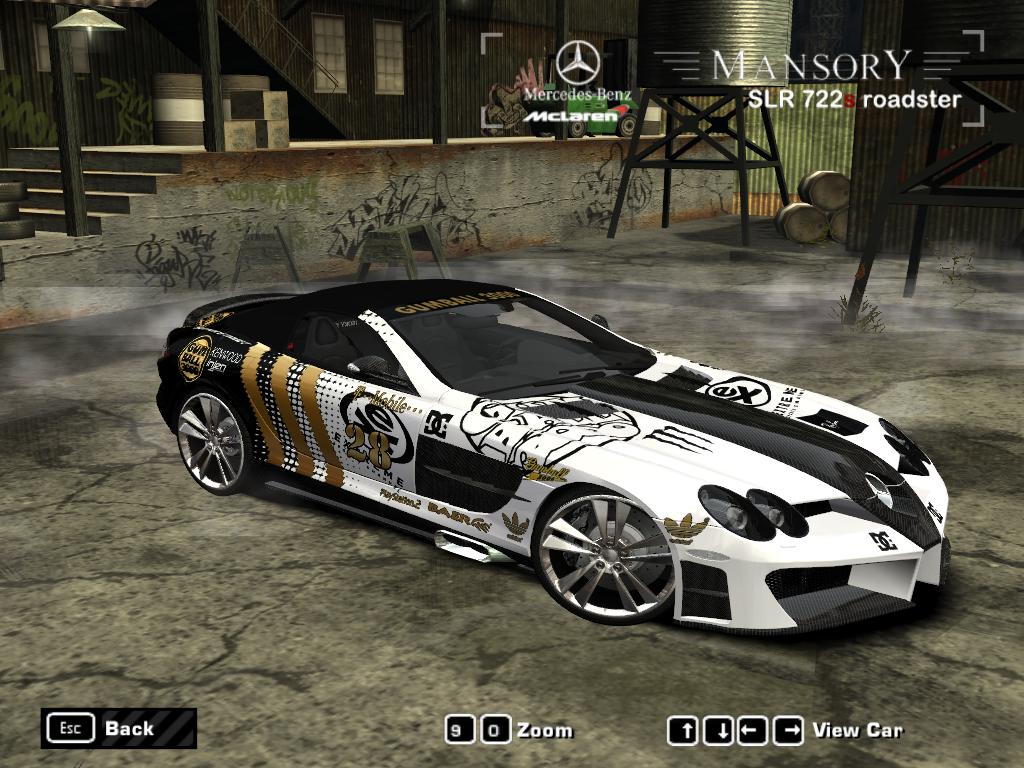 Need For Speed Most Wanted Mercedes Benz Mansory SLR 722s roadster