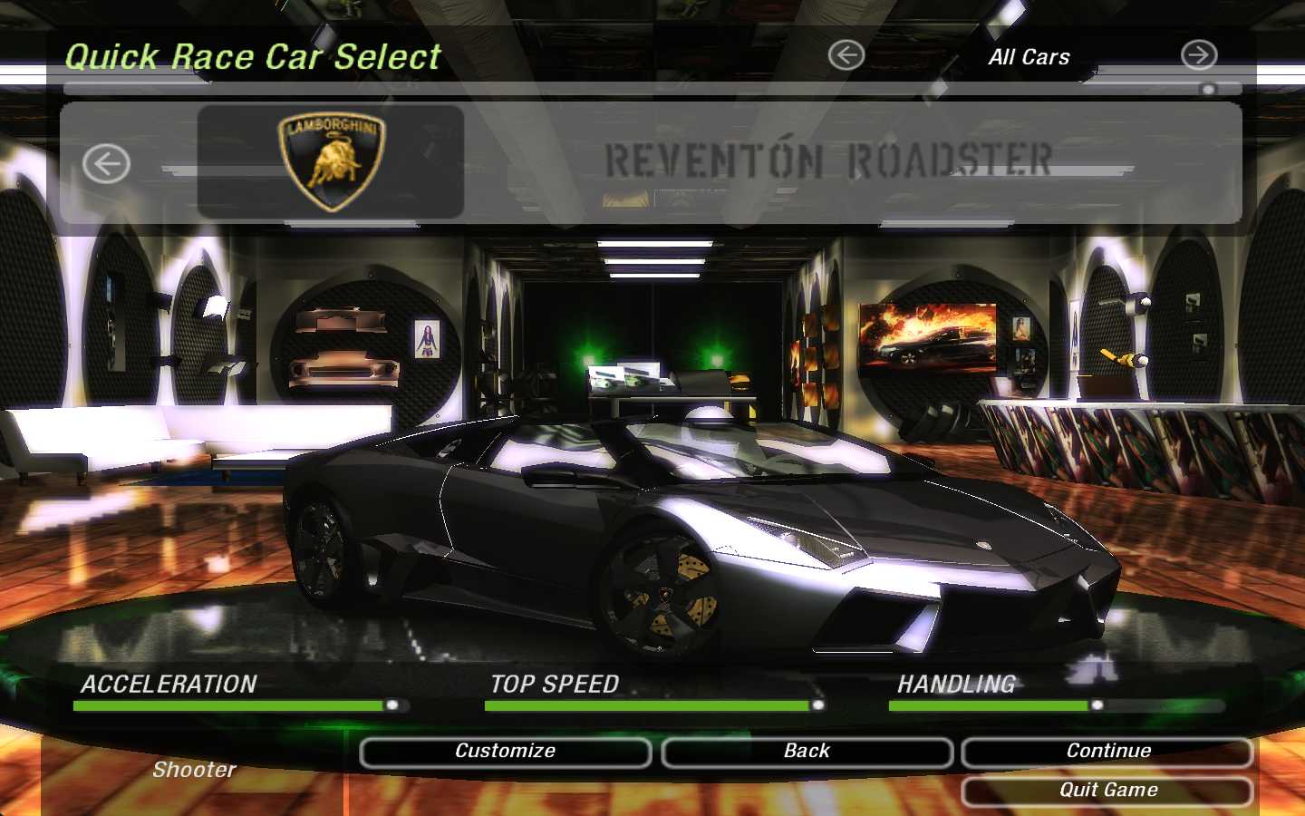 Need For Speed Underground 2 Lamborghini ReventÃ³n Roadster