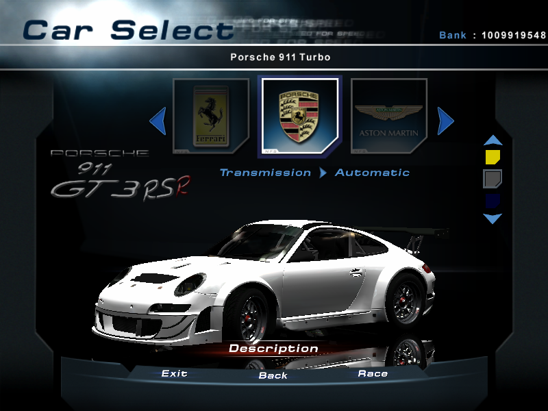 Need For Speed Hot Pursuit 2 Porsche 911 GT3 RSR