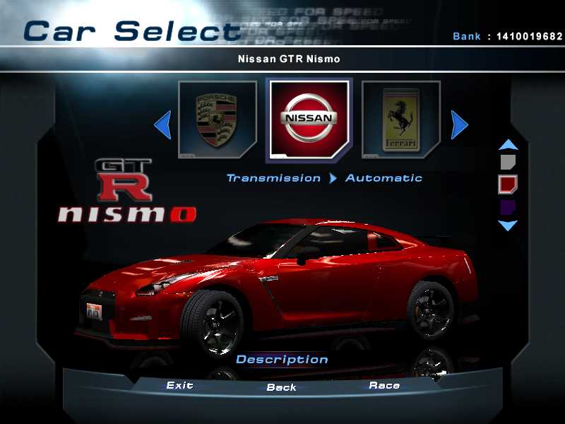 Need For Speed Hot Pursuit 2 Nissan GTR Nismo '15