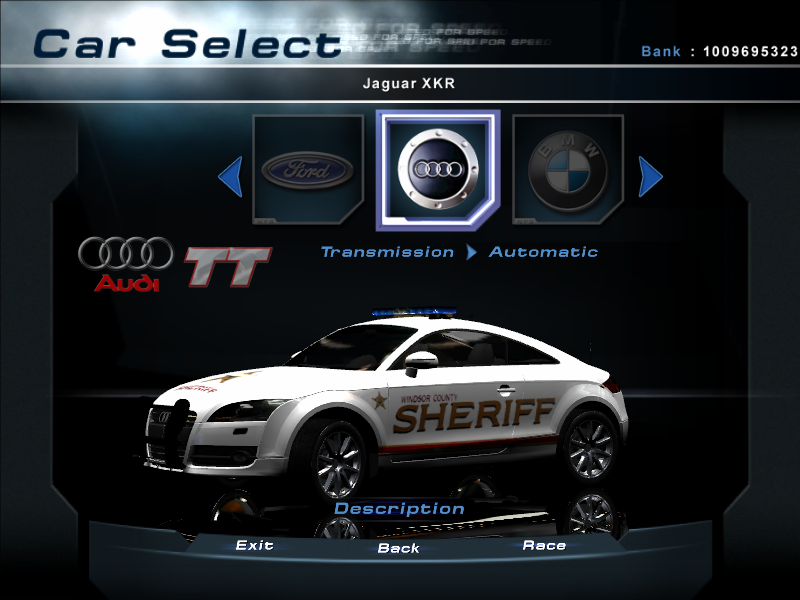 Need For Speed Hot Pursuit 2 Audi TT