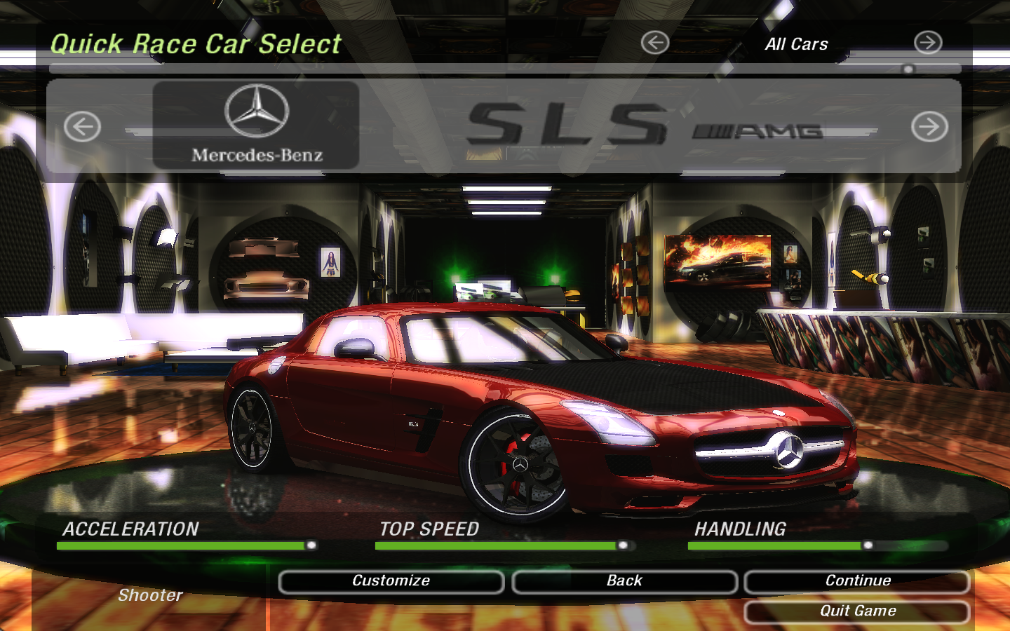 Need For Speed Underground 2 Mercedes Benz SLS GT Final Editon