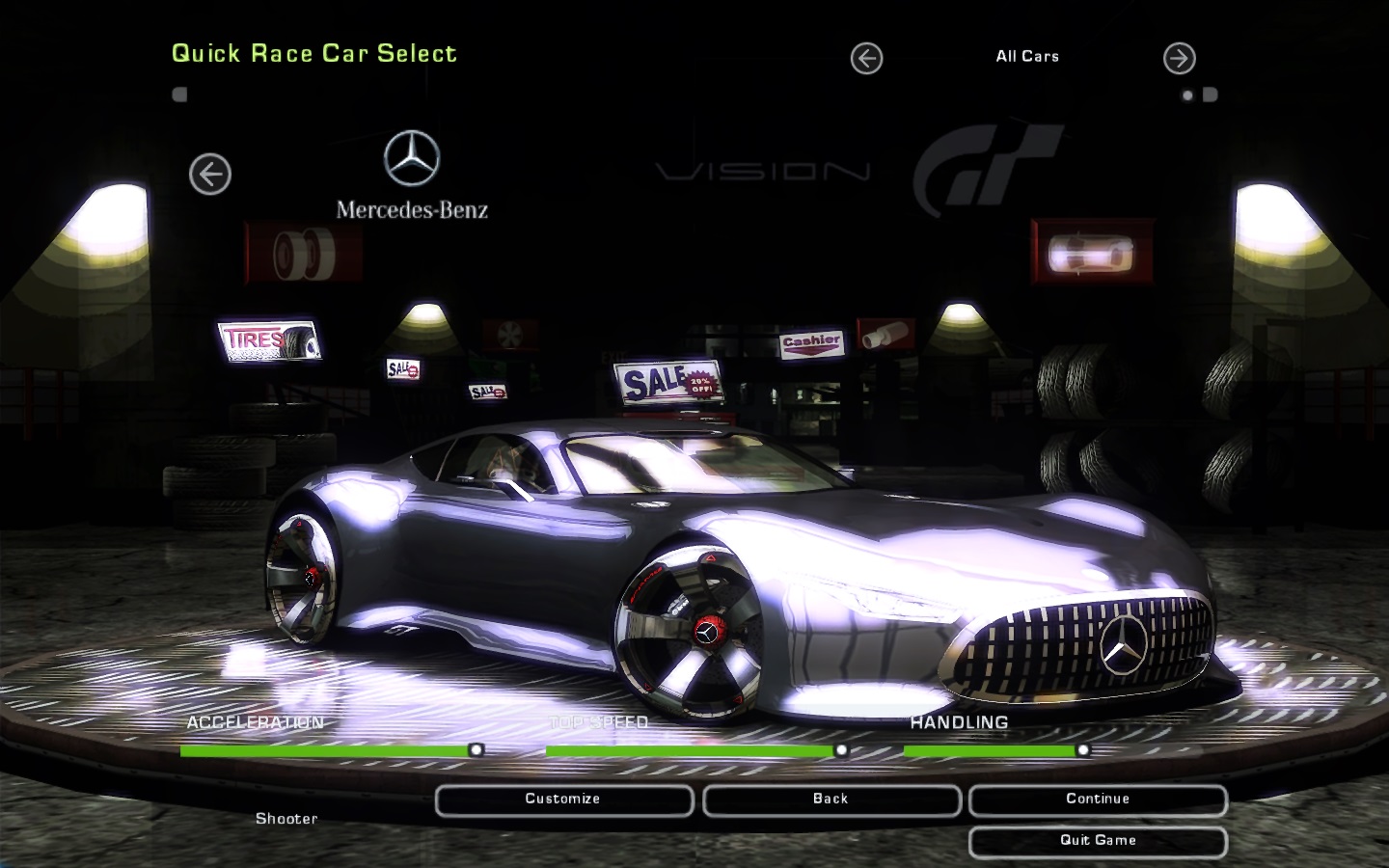 Need For Speed Underground 2 Mercedes Benz Vision GT | NFSCars